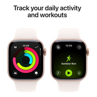 Apple Watch Series 11 GPS 46mm Rose Gold Aluminium Case with Light Blush Sport Band - S/M,Model A3333 - Image 3