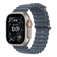 Apple Watch Ultra 3 GPS + Cellular 49mm Natural Titanium Case with Anchor Blue Ocean Band,Model A3281 - Image 3