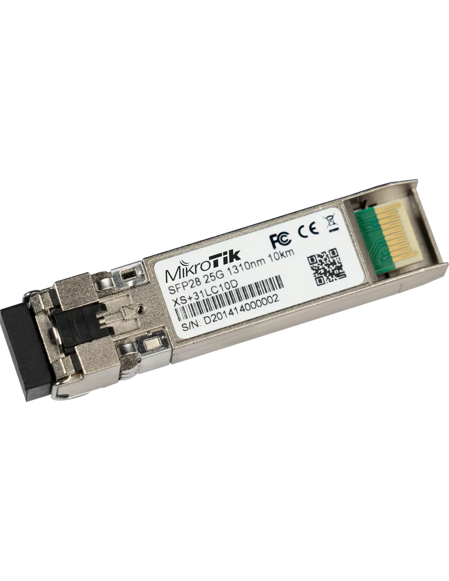 MikroTik combined 1.25G SFP, 10G SFP+ and 25G SFP28 module