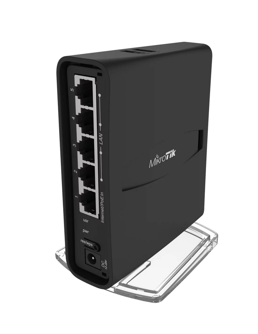 MikroTik hAP ac2 WiFi 5 Gigabit Router with 5 GbE ports | RBD52G-5HacD2HnD-TC