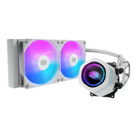 Cooler Master MasterLiquid Core NEX 240 AiO CPU Cooler White ARGB Dual 120mm Fans LGA1851 AM5 - Image 2