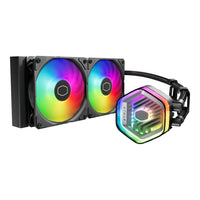 Cooler Master MasterLiquid 240 ATMOS 240mm AIO Liquid CPU Cooler RGB (Black) - Image 2