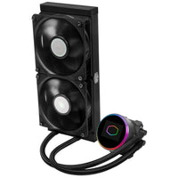 Cooler Master MasterLiquid ML240 Vivid ARGB Cooler With Dual Sickleflow 120mm PWM Fans And 240mm Aluminum Radiator -Black