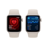 Apple Watch SE GPS - 44mm Starlight Aluminium Case with Starlight Sport Band - M/L