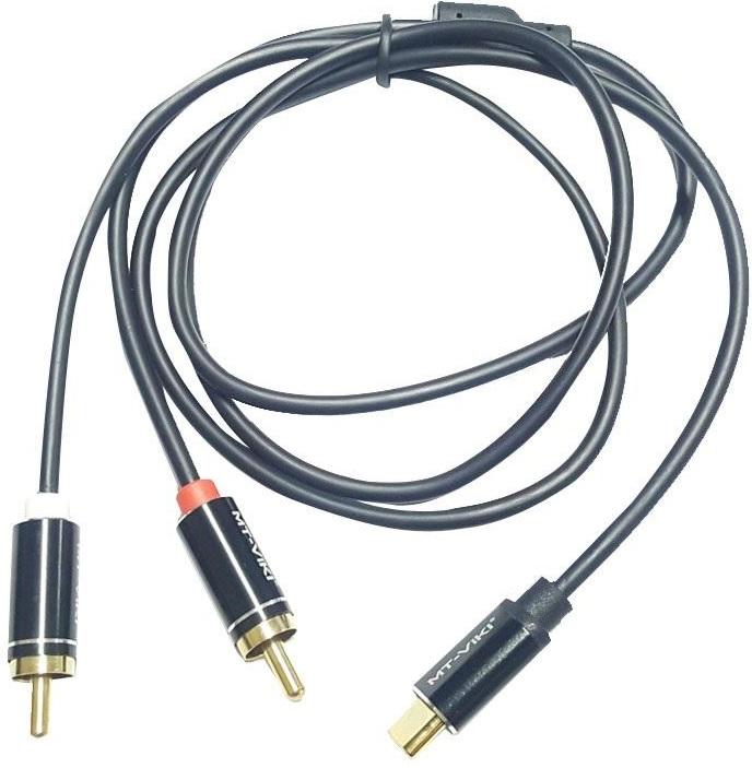 Mt-viki Type C to RCA L + R Audio 1MTR