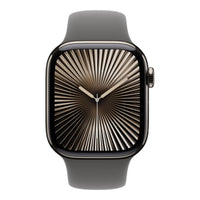 Apple Watch Series 10 GPS + Cellular 42mm Natural Titanium Case with Stone Grey Sport Band - M/L,Model A3001 - Image 3
