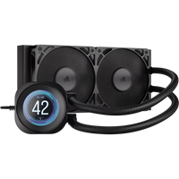 Corsair Nautilus 240 RS LCD AiO Liquid Cooler 2.1-inch IPS Display LGA1851 AM5 AM4