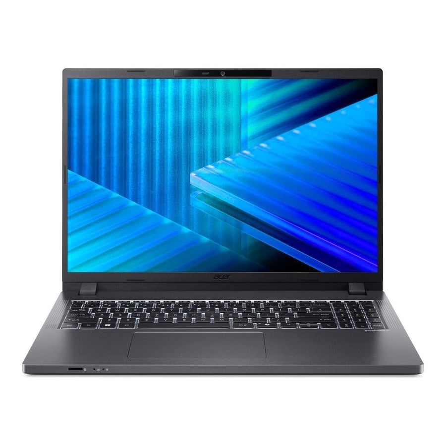 Acer TravelMate TMP216-51-G3-TCO-51G6 16"WUXGA SlimBezel IPS Intel Core Ultra 5 processor 115U 16 GB DDR5 512GB PCIe NVMe SSD Micro SD card reader WIFI6E+BT 2x2 AX+BT 6E 53Wh Li-ion battery 65W TypeC adapter Windows 11 PRO 3 YRS OSW