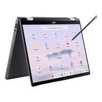 Acer Chromebook Spin 714 14" WUXGA IPS touch/pen supportive Intel Core Ultra 7 processor 155U 16 GB LPDDR5X Memory 512GB PCIe NVMe SSD WIFI6E+BT 2x2 AX+BT 6E | QHD Camera 53Wh Li-ion battery 65W TypeC adapter Active Stylus Google Chrome OS 3 YRS OnSite W