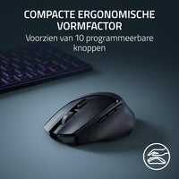 Razer Basilisk Mobile Wireless Gaming Mouse - angled lifestyle shot