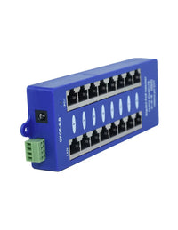 Passive POE Injector Hub, 8 Port, Gigabit, Blue - Image 3