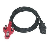 Dedicated SA plug to IEC 0.75x3 BK 1.80meter - Image 2