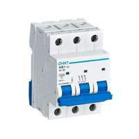 Chint NB1 3-Pole 63A 6kA AC Circuit Breaker C-Curve DIN-Rail Mount