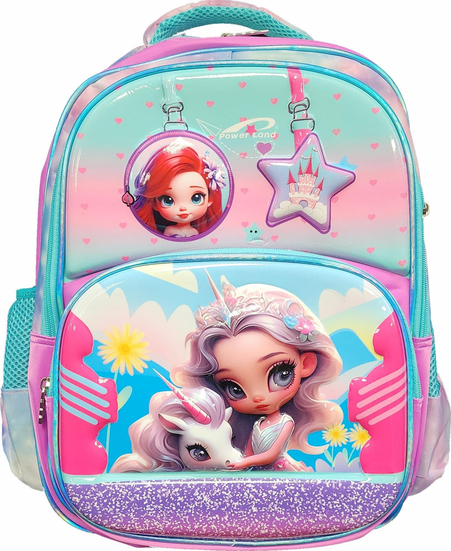 Powerland 16" 3D Unicorn Kids Backpack
