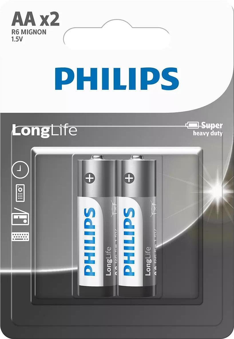 Philips Family Pack AA Longlife Batteries