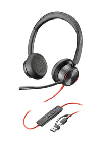Poly Blackwire 8225 Stereo Microsoft Teams Certified USB-C ANC Headset
