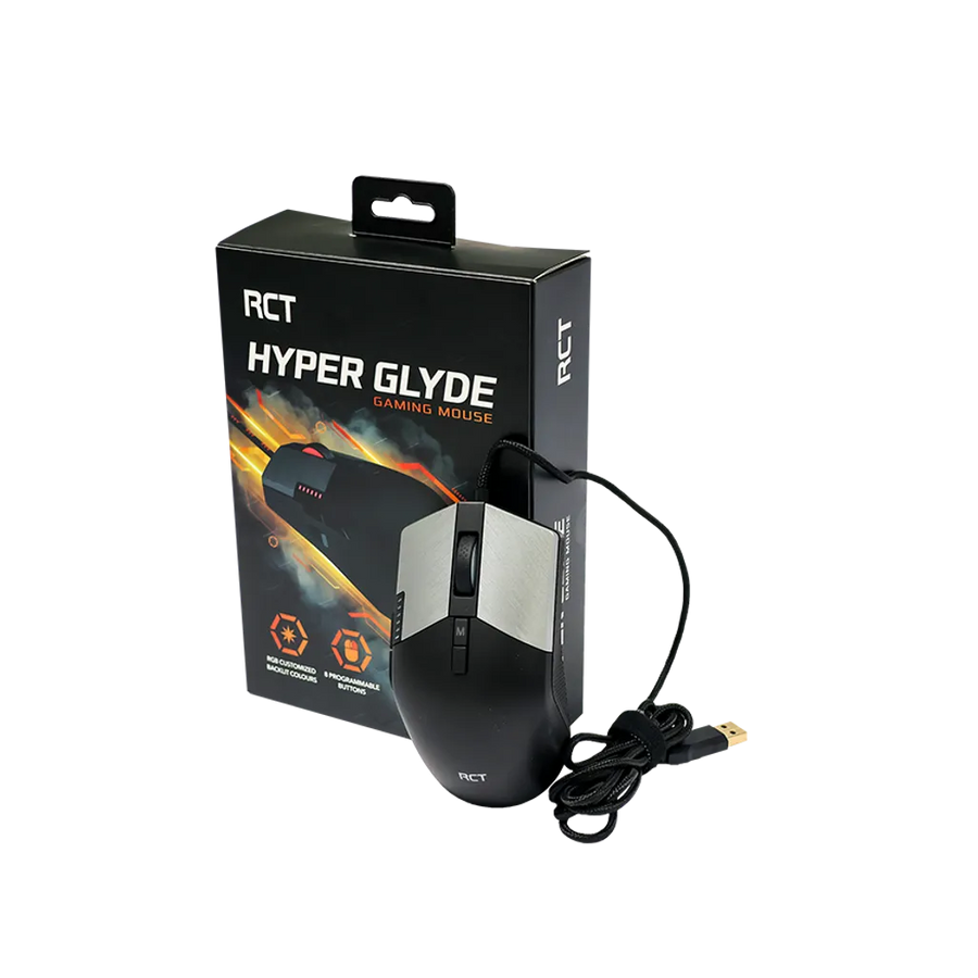 RCT HyperGlyde 16000DPI 8-Button Programmable Gaming Mouse