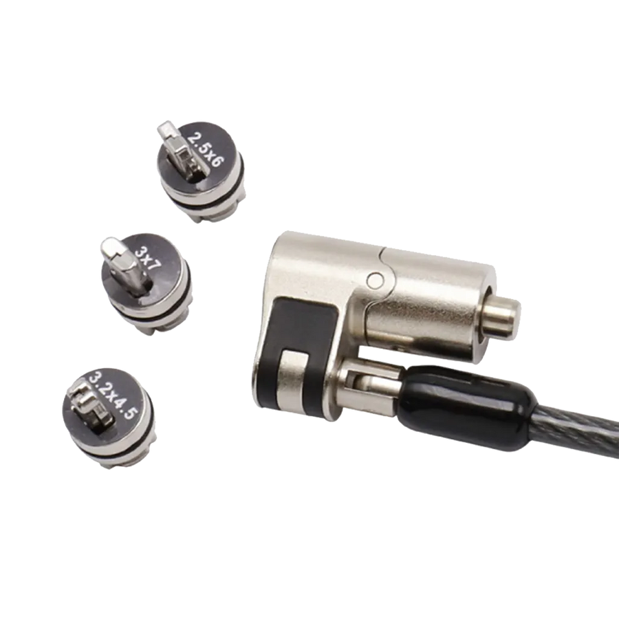 RCT 2m Keyed 3-in-1 Notebook Security Lock (T-Bar, T-Bar Nano & Wedge Slot)
