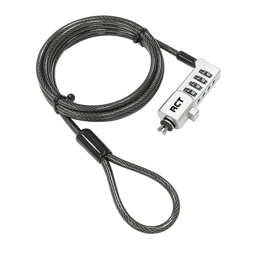 RCT 3-in-1 Notebook Security Lock 4-Digit Combination T-Bar Nano Wedge 1.8m
