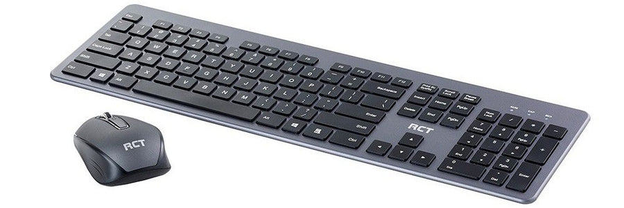 RCT K35 Wireless Keyboard and Mouse Combo 104-Key Scissor Switch 1200DPI Optical Mouse
