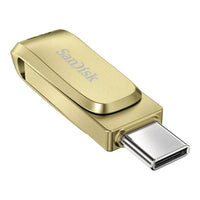 SanDisk Ultra Dual Drive Luxe USB Type-C 128GB, Gold, up to 400MB/s