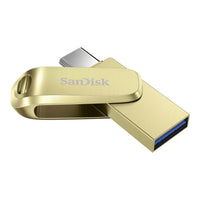 SanDisk Ultra Dual Drive Luxe USB Type-C 128GB, Gold, up to 400MB/s