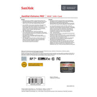 SanDisk Extreme Pro SD UHS-I Card 256GB for 4K Video
