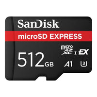 SanDisk Express microSD Card,512GB, up to 880MB/s read speed, Up to 650MB/s write speed, 220MB/s sustained