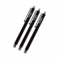 Zebra Passive Stylus; Micro-Knit Hybrid Fiber Tip Stylus; 3 Pack