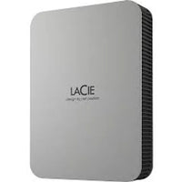 LaCie 4TB USB-C Portable HDD USB 3.2 Gen 1 Thunderbolt Compatible Password Protection (Silver) - Image 2