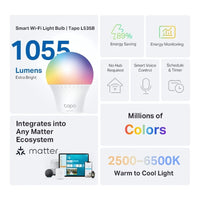 TP-Link L535B Smart Wi-Fi Light Bulb Multicolor - Image 2