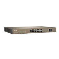 TENDA SWITCH 16 POE 10/100 2XUPL 1XSFP*