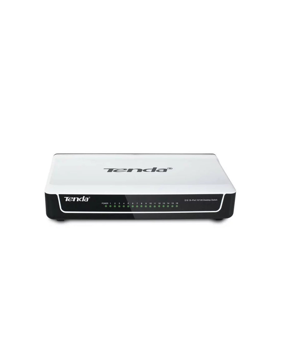 Tenda 16-Port Fast Ethernet Desktop Switch | S16