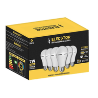 Elecstor E27 7W Rechargeable cool white - 6 PACK - 1
