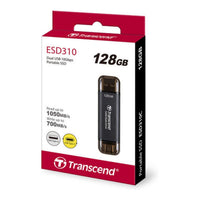 Transcend ESD310C 128GB Portable SSD USB 3.2 Gen 2 Type-A Type-C 1050MB/s Read - Image 5