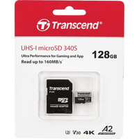 Transcend 340S 128GB microSDXC UHS-I U3 V30 A2 Memory Card - Image 3