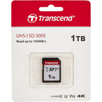 Transcend 300S 1TB SDXC UHS-I U3 V30 Class 10 SD Card 100MB/s - Image 2
