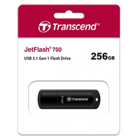 Transcend JetFlash 700 256GB USB-A 3.2 Gen 1 Flash Drive (Black) - Image 3