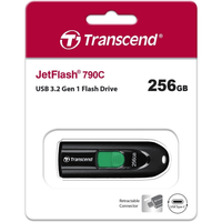 Transcend JetFlash 790C 256GB USB-C 3.2 Gen 1 Flash Drive (Black) - Image 2