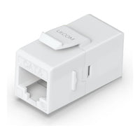 Ubiquiti UniFi UACC-Keystone-Coupler-C6 Cat6 keystone coupler, Easy snap-in installation on a blank patch - Image 4