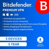 Bitdefender Premium VPN 5 Device 1-Year Subscription Download - Image 2