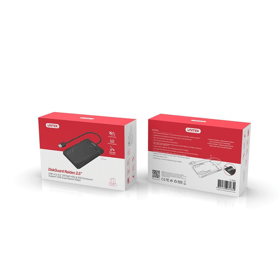 External 2.5 inch SATA to USB 3.0 Chassis