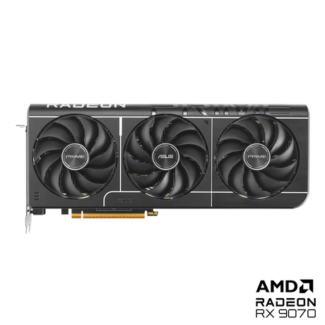 ASUS Prime Radeon RX 9070 OC Edition 16GB GDDR6 PCIe 5.0 Triple-Fan Graphics Card