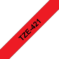 Brother 9mm Black on Red Laminated tape