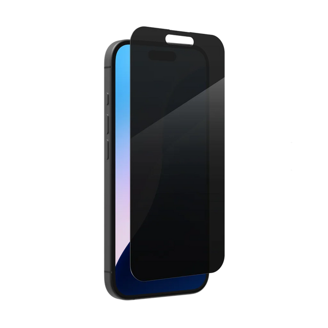 ZAGG InvisibleShield Glass Elite Privacy Screen Protector for iPhone 16/15