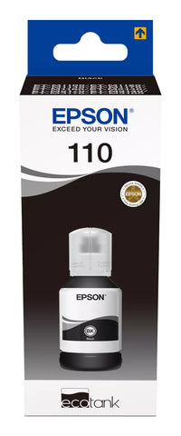 Epson 110 EcoTank Pigment Black Ink Bottle 120ml 6000 Pages for M-Series - Image 2