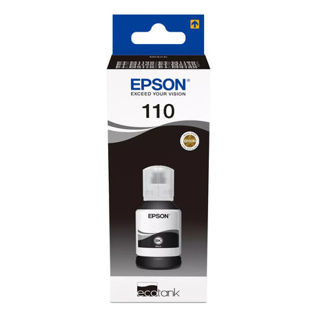 Epson 110 Ink Bottle Black EcoTank Original 120ml Single-pack