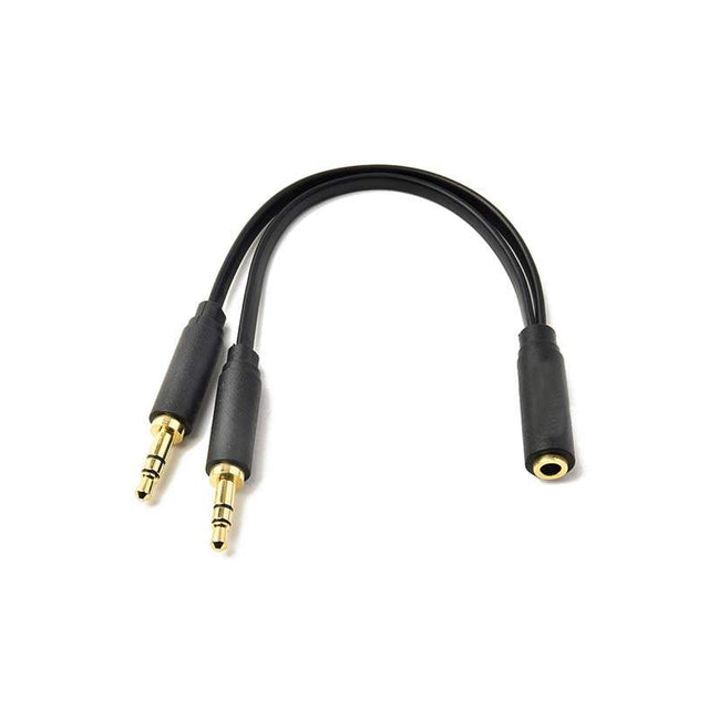 AUDIO 3.5MM 4 SEG (F) – 2 X (M)