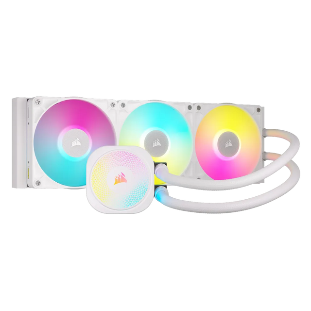 Corsair iCUE LINK TITAN RX RGB 360mm Liquid CPU Cooler Triple 120mm Fans White