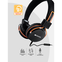 CANYON headset HP-2 Mic 1.2 m Black